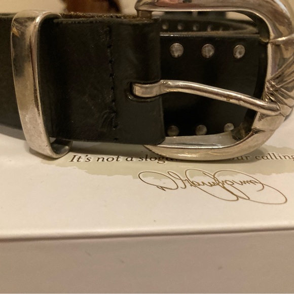 Versus Versace Vintage studded leather belt - Picture 5 of 7